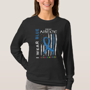 Tante Onkel ich tragen Blau für mein Nichte Autism T-Shirt