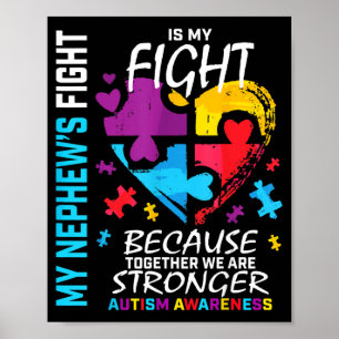 Tante Onkel Puzzle Herz Blau Kämpfer Neffe Au Poster
