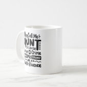 "Tante partners in crime" Kaffeetasse (Vorderseite Links)