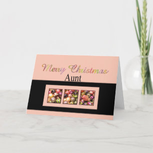 Tante Pastel Ornamente Weihnachtskarte Feiertagskarte