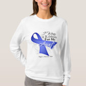 Tante Periwinkle Ribbon - Magen-Krebs T-Shirt (Vorderseite)