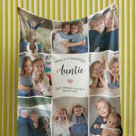 Tante Personalisiert Foto Collage Modern Fleecedecke