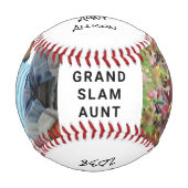 Tante Personalisiertes Foto Baseball (Vorderseite)