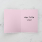 Tante Pink Gelbe Personalisierte Blüte Geburtstag Karte (Innenseite)