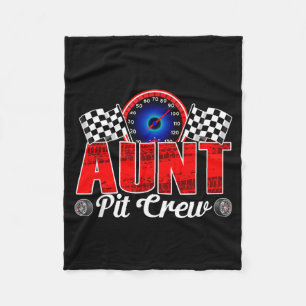 Tante Pit Crew Racing Familienrennauto Geburtstags Fleecedecke