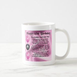 Tante Poem - 60. Geburtstag Kaffeetasse