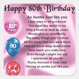 80 Geburtstag Aufkleber Zazzle De