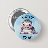 Tante | Polar Arctic Winter Baby Show Button (Vorne & Hinten)