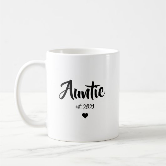 Tante Pregnancy Ankündigung Geschenk Kaffeetasse (Links)