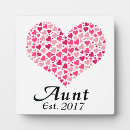Tante Pregnancy Annoucement Fotoplatte
