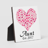 Tante Pregnancy Annoucement Fotoplatte (Vorderseite)