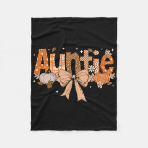 Tante Pumpkin Fall Coquette Bow Erntedank Mama Fleecedecke