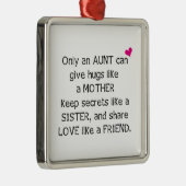 Tante Quote Ornament Aus Metall (Rechts)