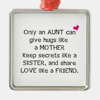 Tante Quote Ornament Aus Metall