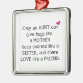 Tante Quote Ornament Aus Metall (Links)