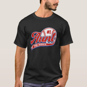 Tante Rookie des Jahres 1. Geburtstag Baseball Aun T-Shirt