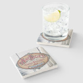 Tante Sallys Pralines Untersetzer, New Orleans Steinuntersetzer (Seitenansicht)