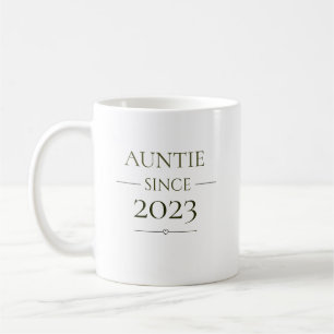 Tante seit personalisiertem Jahr Minimal Familie R Kaffeetasse
