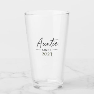 Tante seit Personalisiertes Jahr Handschriftlich M Glas