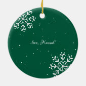 Tante | Sentimental Foto Keepake Weihnachten Keramik Ornament (Hinten)