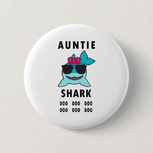 TANTE SHARK DOO DOO DOO BUTTON (Vorderseite)