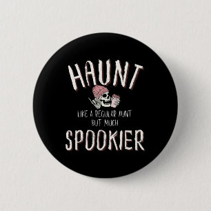 Tante-Shirt-Halloween-Skelett-Kostüm Button