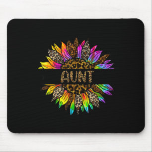 Tante Sonnenblume Leopard Tie Dye Tante Muttertag Mousepad