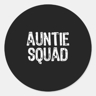 Tante squad lustig cool runder aufkleber