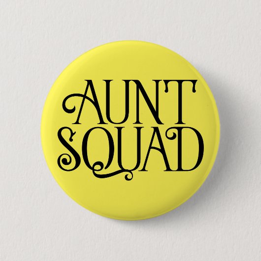 Tante Squad. Pinselknopf Button (Vorderseite)
