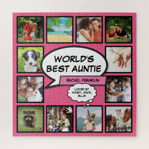 Tante Tantchen Lustige Pink Foto Collage Comic Buc Puzzle