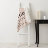 Tante Tante Definition Script Rose Gold Glitzer Sherpadecke (Beispiel)