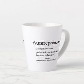 Tante Tante Fun Best Tante je Definition Geschenk Milchtasse (Rechte Ecke)