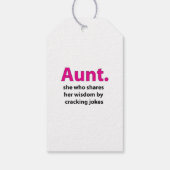 Tante-Tante Geschenkanhänger (Rückseite)