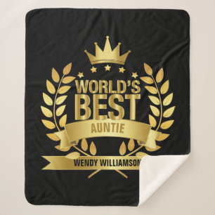 Tante Tante Gold Schwarz der Weltbeste Sherpadecke