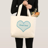 Tante-Tasche, blau Jumbo Stoffbeutel (Vorderseite (Produkt))
