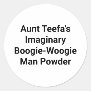 Tante Teefa Boogie-Woogie Man Hankamer Artjunkhaus Runder Aufkleber
