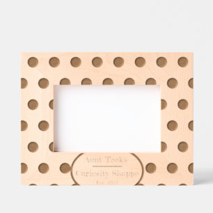Tante Teek's Curiosity Shoppe Picture Frame (braun Geätzte Rahmen