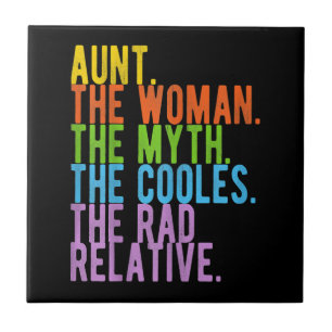 Tante the women The Myth - das Coolste Geschenk Fliese