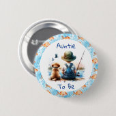 Tante | Themed Baby Dusche Button (Vorne & Hinten)