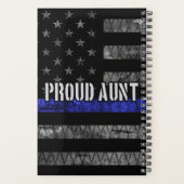 Tante Thin Blue Line Distressive Flag Planer (Rückseite)