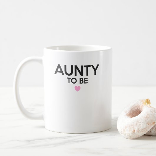Tante To Be Cute Print für Baby-Duschen Kaffeetasse (Mit Donut)