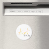 Tante to Be (Gelbes Skript) Magnet (In Situ (Geschirrspüler))