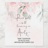 Tante to Be Pregnancy Ankündigung Schwester Freund Weinetikett (Einzelnes Label)