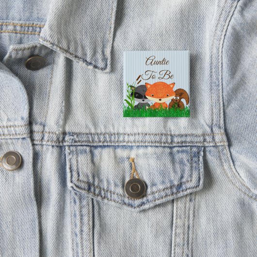 Tante to be Woodland Creature Forest Animals Butto Button (Beispiel)