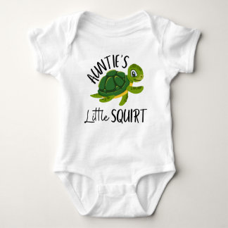Tante Turtle Baby, Schwangerschaft offenbart Baby Strampler