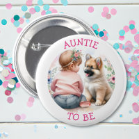 Tante um Baby Girl und Puppy Pink Baby Dusche zu s