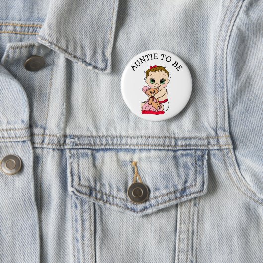 Tante um Mädchendusche zu sein Button (Beispiel)