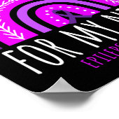 Tante Uncle I trage Lila für My Niece Epilepsy Awa Poster (Ecke)