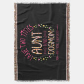 Tante und Hund Mama Geschenke Frauen Sonnenblumen Decke (Vorderseite Vertikal)