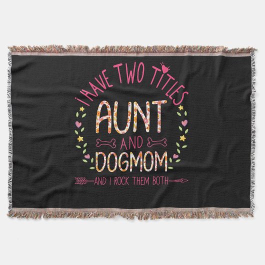 Tante und Hund Mama Geschenke Frauen Sonnenblumen Decke (Vorderseite)